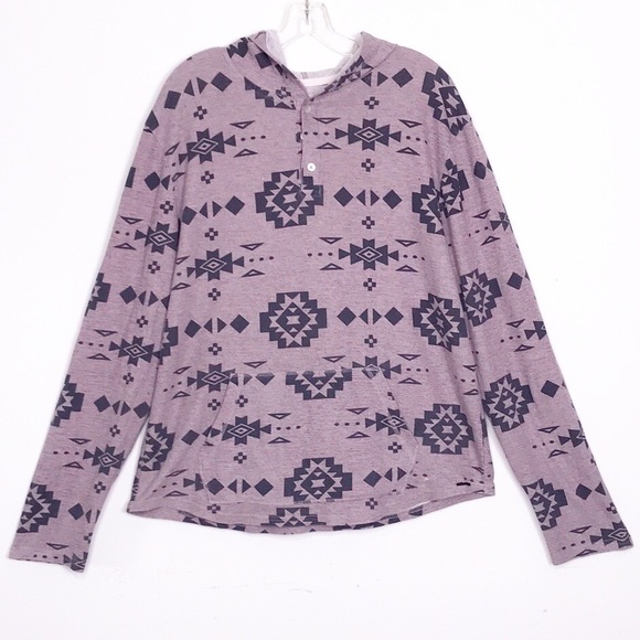 on the byas hoodie aztec